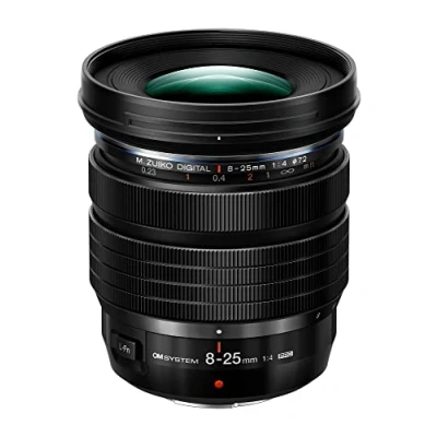 Image de Objectif hybride OM System M.Zuiko Digital ED 8 25mm f/4 PRO Noir