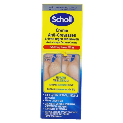 Afbeelding van 3x Scholl Herstellende Creme Hielkloven K+ 60 ml