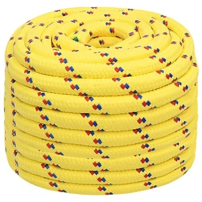 Afbeelding van vidaXL Boottouw 20 mm 100 m polypropyleen geel