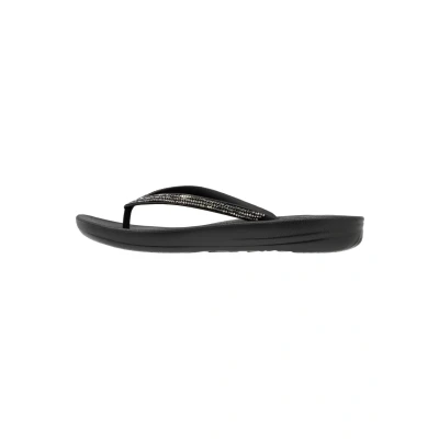 Afbeelding van Fitflop Iqushion Sparkle Teensandalen, Dames, Maat: 36, Black Kunststof