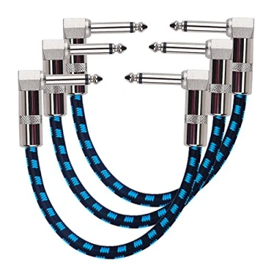 Afbeelding van Rayzm Gitaar patchkabel, 15 cm koordjes patch voor gitaar/bas effect pedalen