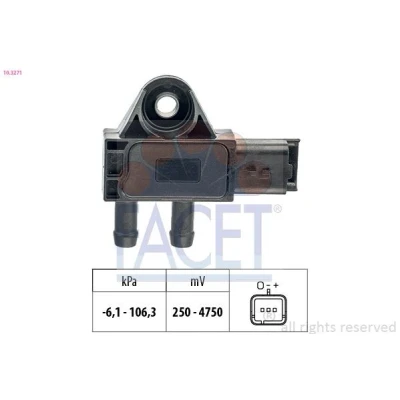 Afbeelding van FACET 10.3271 Sensoren Made in Italy OE Equivalent PEUGEOT: Partner I Van, 308 SW 2, MITSUBISHI: ASX Off Road, FIAT: Scudo II Van