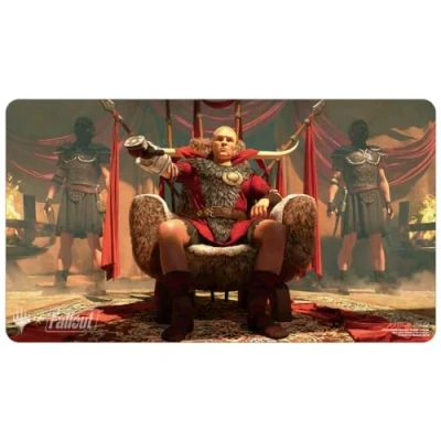 Afbeelding van Ultra Pro Magic: the Gathering Universes Beyond Fallout Commander Playmat: Caesar, Legion&#039;s Emperor