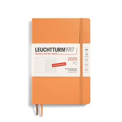 Afbeelding van LEUCHTTURM1917 370510 Week en notitieblok 2025, medium (A5), softcover, abrikoos, Duits