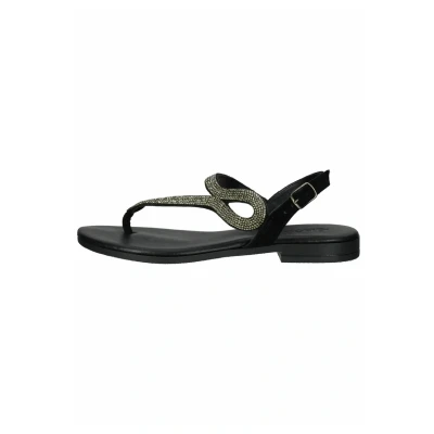 Afbeelding van IGI&amp;CO Babila, teenslippers voor dames, zwart.