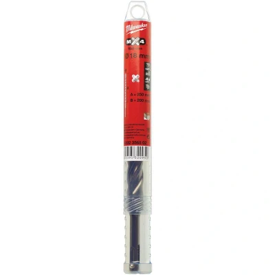 Afbeelding van Milwaukee SDS plus Hamerboor, 4 kanten Snijdend, 18 X 250 Mm