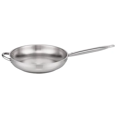 Afbeelding van ELO 2456226 roestvrijstalen pan 18/10, inductiekookplaat, inductiekookplaat 32 cm, pan, braadpan, inductiepan, roestvrij staal, x 6,5 cm