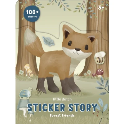 Afbeelding van Little Dutch stickerboekje Forest Friends creatief speelgoed 3 jaar
