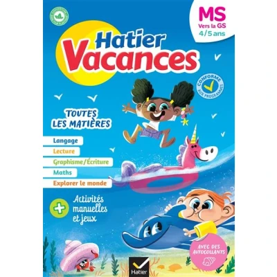Image de Hatier vacances Cahier de 2025 la MS vers GS 4/5 ans