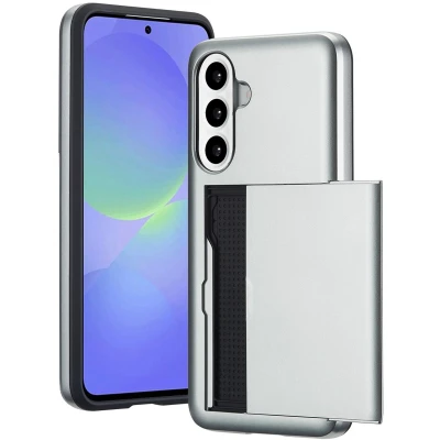 Afbeelding van imoshion Hoesje met pasjeshouder Geschikt voor Samsung Galaxy A56 (5G) / A36 Backcover Grijs