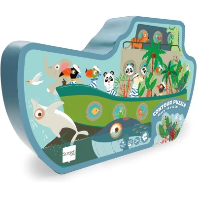 Afbeelding van Scratch europe silhouetpuzzel de ark 40st
