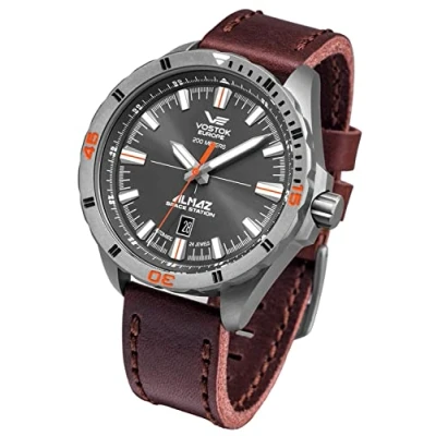 Afbeelding van Vostok Europe NH35A 320H263 horloge heren bruin titanium