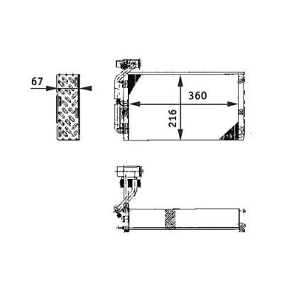Afbeelding van Mahle Original Airco verdamper AE 61 000P