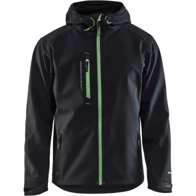 Afbeelding van Blaklader Softshell Jack 4949 2517 Zwart/Groen