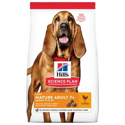 Afbeelding van Hill&#039;s Canine Senior Light Hondenvoer Kip 12 kg
