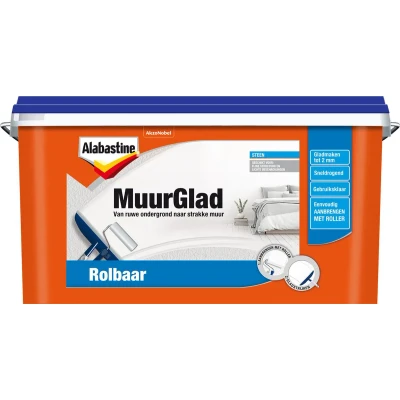 Afbeelding van Alabastine MuurGlad Rolbaar 10 ltr Schildersbenodigdheden