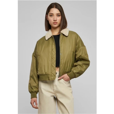 Afbeelding van Urban Classics Pilot Jas, Dames, Maat: XL, Tiniolive sand