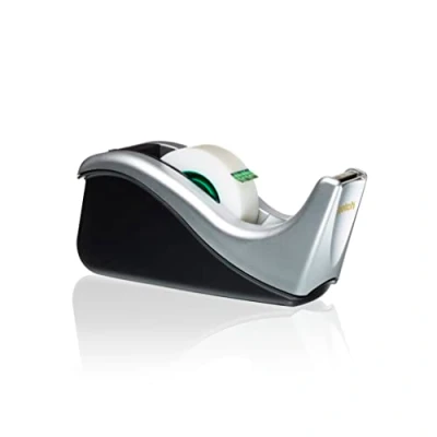 Afbeelding van Scotch Tape dispenser 1 voor C60 met rol magische tape, 19 mm x 38 m, navulbaar, zilverkleurig