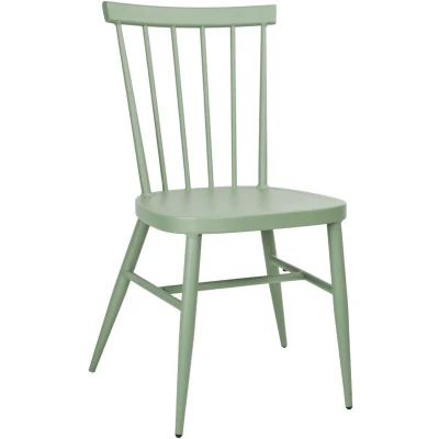Afbeelding van Bolero Windsor Aluminium Groene Stoelen (4 Stuks) DX687 Horeca &amp; Professioneel