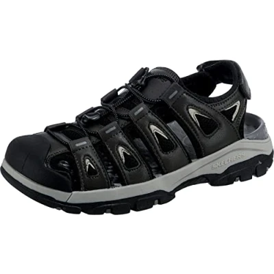Afbeelding van Skechers Tresmen Fisher Outdoorsandalen, Heren, Maat: 41, Grey Textiel/ synthetisch