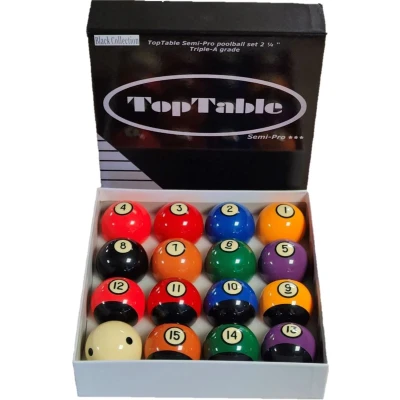 Afbeelding van Poolballen TopTable Super A Grade BLK 57,2mm
