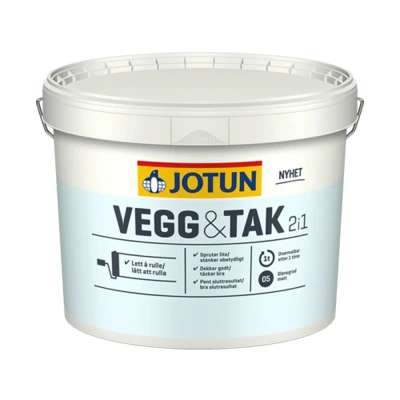 Afbeelding van Jotun Vegg Og &amp; Tak 10 Liter Wit Muurverf