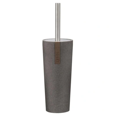 Afbeelding van Sealskin Pierra Toiletborstel met houder Polyresin Grijs