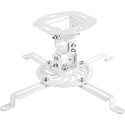 Afbeelding van LogiLink BP0057 Beamer plafondbeugel Plafondhouder, In hoogte verstelbaar, Kantelbaar en zwenkbaar Afstand vloer plafond (max.): 150 mm Wit