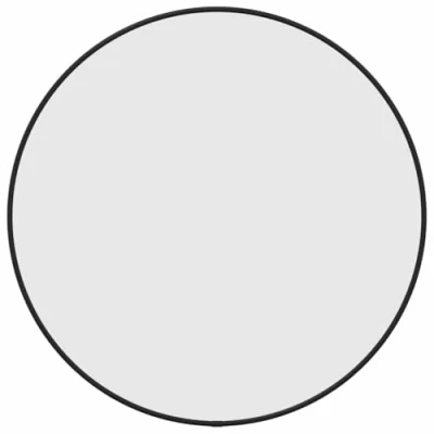 Afbeelding van Wandspiegel rond Ø50 cm zwart