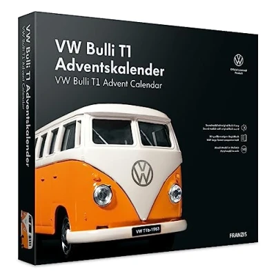 Afbeelding van 1:43 Franzis 55134 5 Volkswagen Bulli T1 Adventskalender Plastic Modelbouwpakket