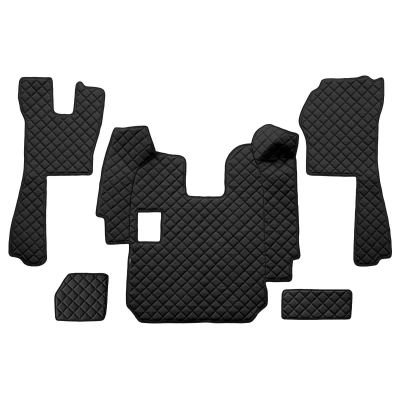 Afbeelding van F CORE FL11 BLACK Vloermatset Kunstleer Voor 5 Zwart