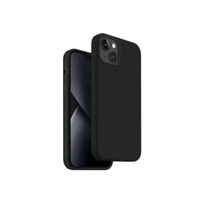 Afbeelding van Uniq Lino hoesje voor iPhone 14 Plus zwart