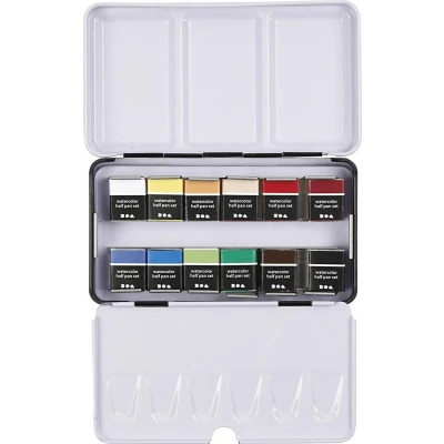 Afbeelding van Art Aqua aquarelverf, 12 kleuren, diverse kleuren