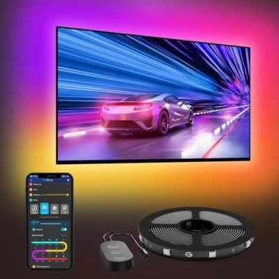 Afbeelding van Govee led tv achtergrondverlichting, RGBIC H6167 lichtstrip