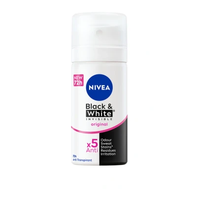 Afbeelding van Nivea Invisible For Black &amp; White Clear Deodorant Spray Mini 35ML