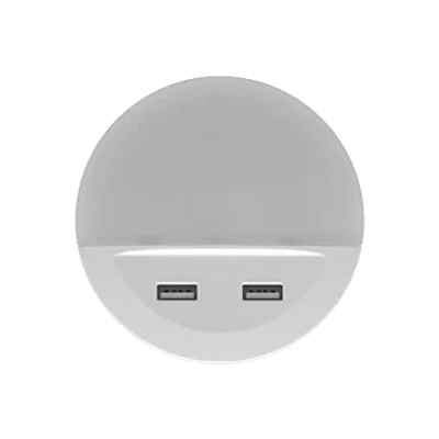Afbeelding van LEDVANCE Nachtlicht LED: voor stopcontact, LUNETTA USB / 13 W, 220…240 V, stralingshoek: 120, Warm wit, 3000 K, body materiaal: polycarbonate (pc)/acrylonitrile butadiene styrene (abs), IP20