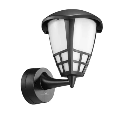 Afbeelding van Maclean Buitenlamp Wandlamp Muurlamp IP65 max 60W fitting E27 Zwart