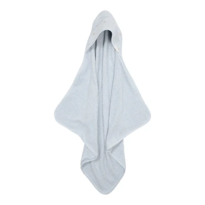 Afbeelding van Little Dutch Badcape Blue Geborduurd