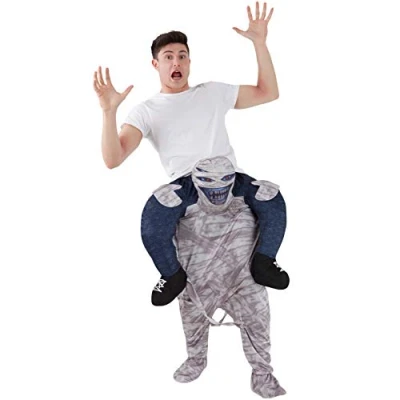 Afbeelding van Morph Mumien Huckepack kostuum voor volwassenen, Halloween, carnaval, dames en heren