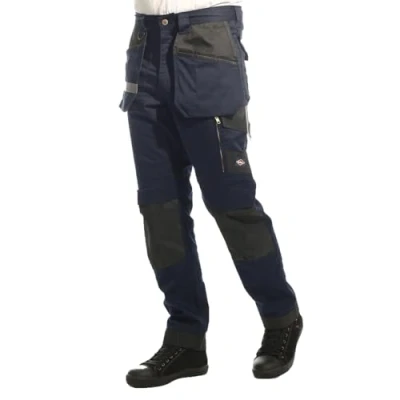 Afbeelding van Lee Cooper Workwear LCPNT245 Cargobroek voor heren, stretch, met kniebeschermers, marineblauw, 30W/31L