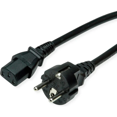 Afbeelding van VALUE stroomkabel, recht IEC Female, zwart, 0,6 m