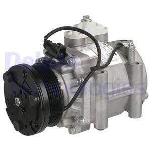 Afbeelding van DELPHI TSP0159376 AC Compressor Sanden / Scroll TRS0 PAG 46 Met compressorolie FORD: FIESTA 5