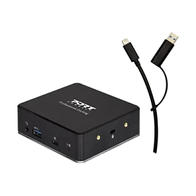 Afbeelding van Port Connect Dockingstation 2 x 2K USB A &amp; C 7 Apparaten 85W Zwart