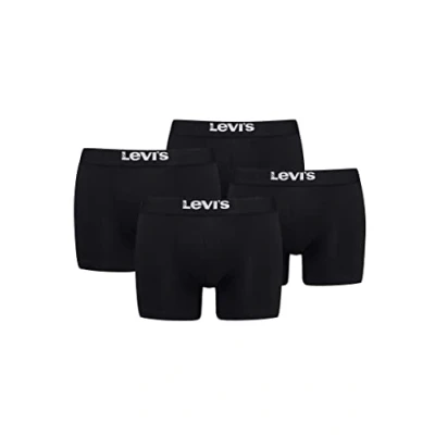 Image de Levi&#039;s Boxer Homme (lot de 4), Noir, XL