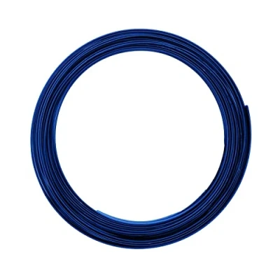 Afbeelding van Vaessen creative Aluminium draad, plat, parent, marineblauw, 5 x 1 mm, m