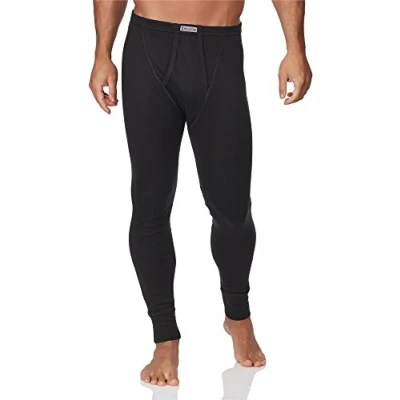 Afbeelding van Timone Heren Thermobroek Sport Sporbroek Lang Katoen TI SS Pants 114 Zwart S