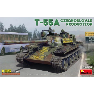 Afbeelding van Miniart 1/35 T 55a Czechoslovak Prod. MIN37084 modelbouwsets, hobbybouwspeelgoed voor kinderen, modelverf en accessoires