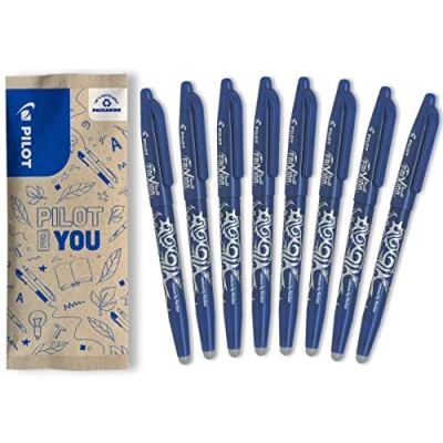 Afbeelding van Pilot Frixion FLW538271 rollerbalpen, uitwisbaar, blauw, 8 stuks