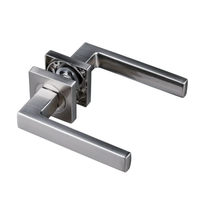 Afbeelding van Ostiumhome® Monta Deurklink RVS op Vierkant Rozet