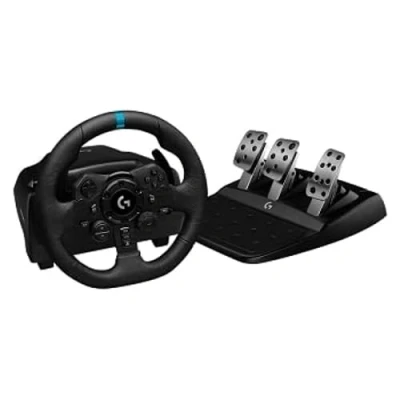Image de Logitech G923 Ensemble volant et pédales filaire noir pour PC Sony PlayStation 4